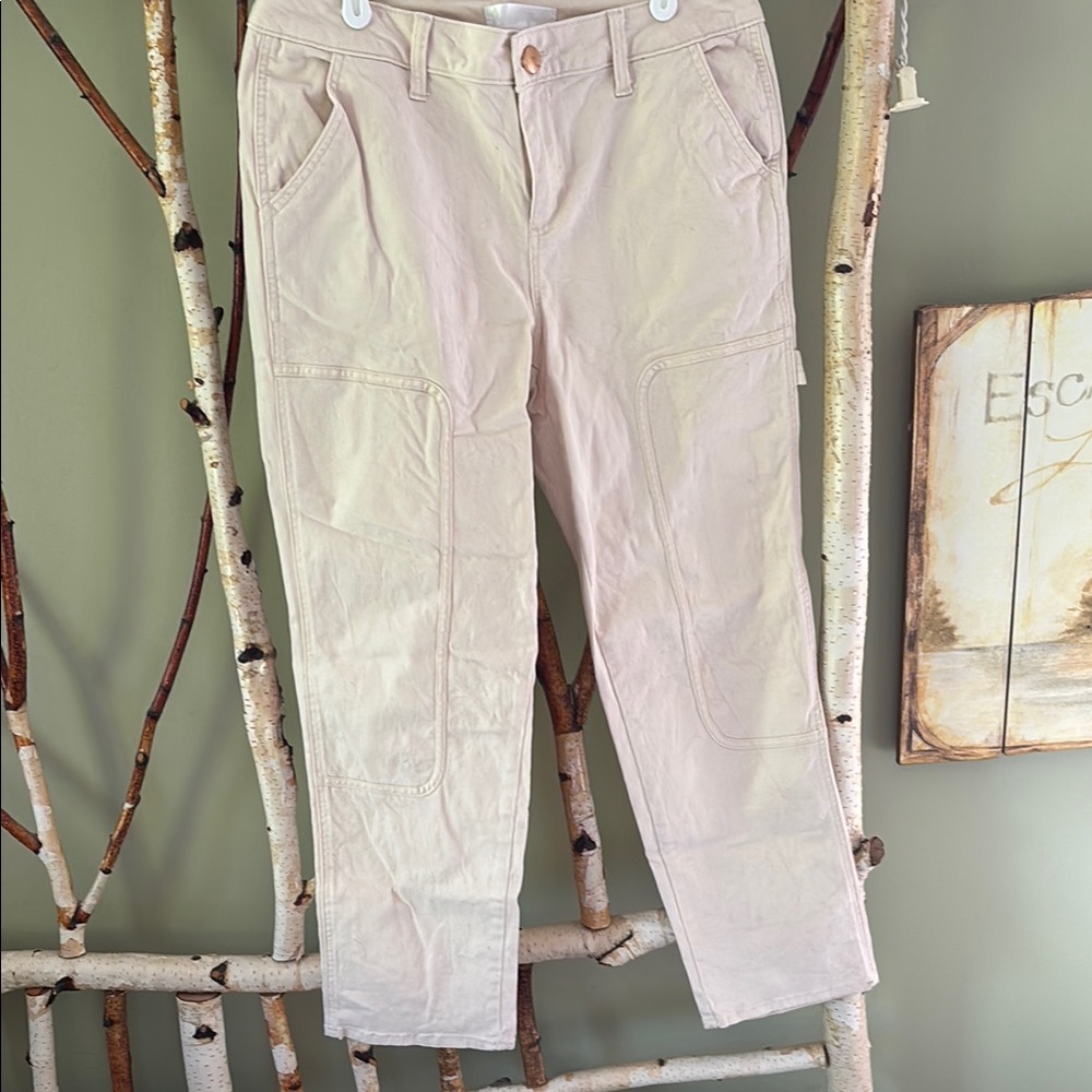Beige Cargo Pants